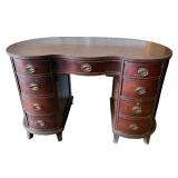 Antique Kidney Shaped Desk
