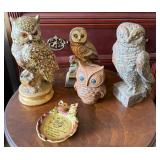 Lot of Vintage Owls