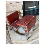 Mini Cast Iron & Wood Desk