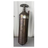 Antique Brass Fire Extinguisher with Wall Mount