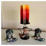 Cowboy Boot Candle Lot