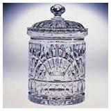 NIB Godinger 2911 Crystal Freedom Biscuit Jar