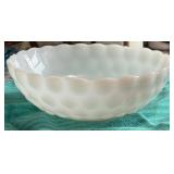 VTG Anchor Hocking White Milk Glass Bubble Bowl