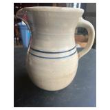 Vintage stoneware pottery pitcher