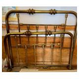 Vintage Brass HeadBoard & Footboard with rails