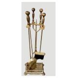 Brass Fireplace Set