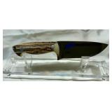 Stage Handle Fix Blade Hunting Knife with Sheath