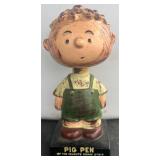 Vintage 1959 pig pen bobble head