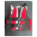 Hydrophone Youth Life Jacket Red 50-90 Pounds