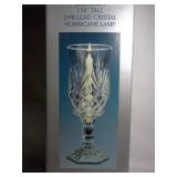 NIB Godinger (shannon Crystal) Hurricane Lamp