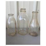 Carnation 1/2 Gallon Glass Milk Jug & Others