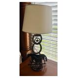 Custom Made Iron Horse Lamp
