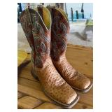 Men's Cavenders Ostrich Boots Sz. 9D