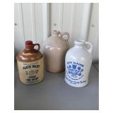 Stoneware Whiskey Jugs