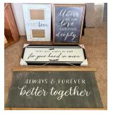Love Signs & Photo Frame