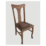 Antique Tiger Oak Chair