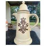 Vtg Pfaltzgraff Village Stoneware Pitcher 3' tall