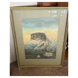 Ralph McDonald Bass Fish Framed Print