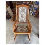 Rocking Chair Needlepoint Upholstery