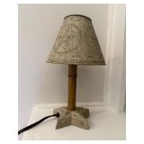 Primitive Farmhouse Drip Candlestick Rustic Lamp