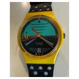1987 Swatch Watch 'Follow Me'Airplane Cockpit Dial