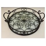 Southern Living Jamestown Wrought Iron Tray