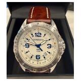 Torgoen T21 GMT Pilot Watch CREAM SAPPHIRE