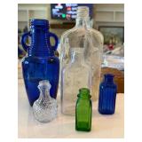 Lot of Vintage Glass Bottles