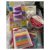 Cake Decorating And Birthday Candle Lot