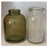 Decorative Glass Jars 8.5' & 9'H