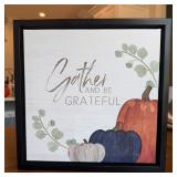 Kirklands Gather And Be Grateful Canvas 12'x12'