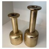 Aluminum Metal Candle Holders Gold 7'& 8'