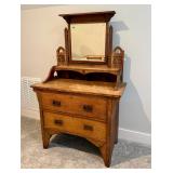 Antique Oak Arts & Crafts dressing table