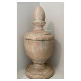 Large Chester Finial Decor Wood Like Finish