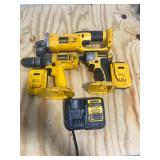 Lot dewalt tools/batts/charger