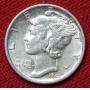 1945 S Micro S Mercury Silver Dime