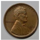 1910 S Lincoln Wheat Cent - Red & Brown