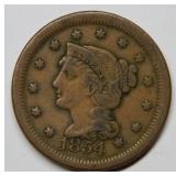 1854 Large Cent