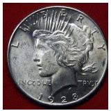 1928 Peace Silver Dollar Coin