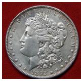 1892 S Morgan Silver Dollar - cleaned