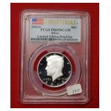 2019 S Silver Kennedy Half Dollar - PCGS PR69DCAM