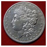 1895 S Morgan Silver Dollar - cleaned