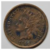 1866 Indian Head Cent - grainy