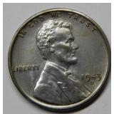 1943 D/D Lincoln Steel Cent