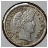 1916 Barber Silver Dime