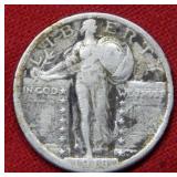 1918 Standing Liberty Silver Quarter Coin