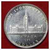 1939 Canada Silver Dollar