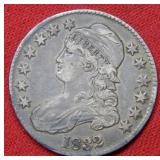 1832 Bust Silver Half Dollar Coin