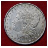 1878 REV of 1879 Morgan Silver Dollar Coin