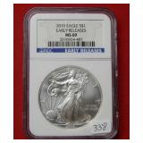 2010 Silver Eagle 1oz NGC MS69 - Early Release